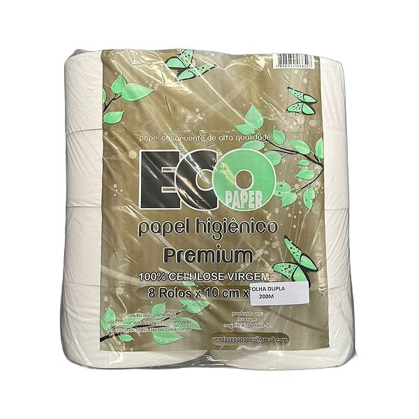 Papel Higiênico Rolão 8x200 Folha Dupla Eco