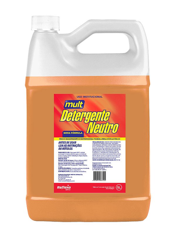 Detergente Neutro Mult - 5 Litros