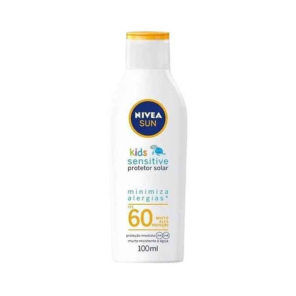 Protetor Solar Nivea Sun Kids Sensitive FPS60 100ml