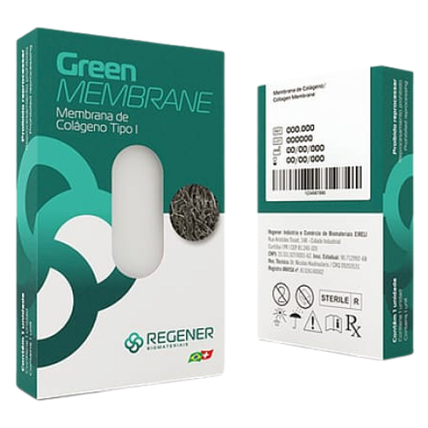 :: Membrana de Colágeno GREEN MEMBRANE (20x25x1mm) - REGENER