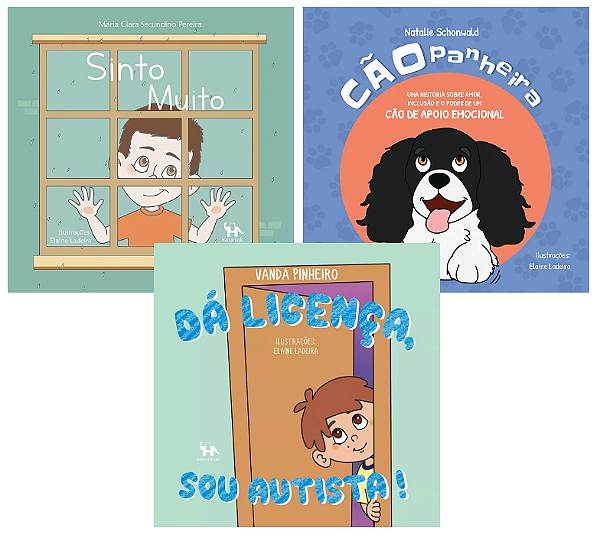 [Combo Três Livros com 25% de desconto] - CÃOPANHEIRA + SINTO MUITO + DÁ LICENÇA, SOU AUTISTA