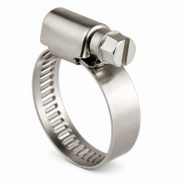 Abraçadeira Rosca Sem Fim, 25-44 x 1/2" Aço Inox 316, 5 Unidades
