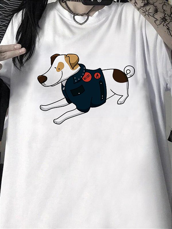 Camisetas Tshirt Camisão - Cachorro Fofo De Roupa Poliéster - Academia ou Dia Dia