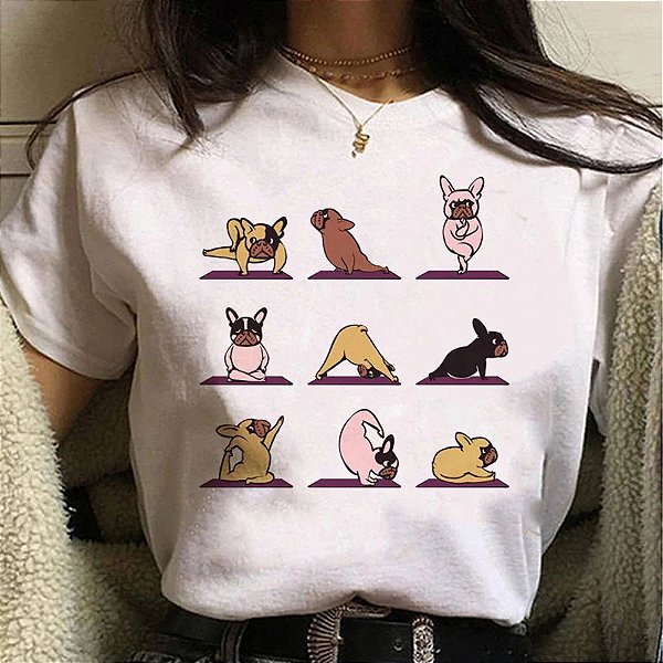 Camiseta estampadas Bulldog francês, estampas amo pets