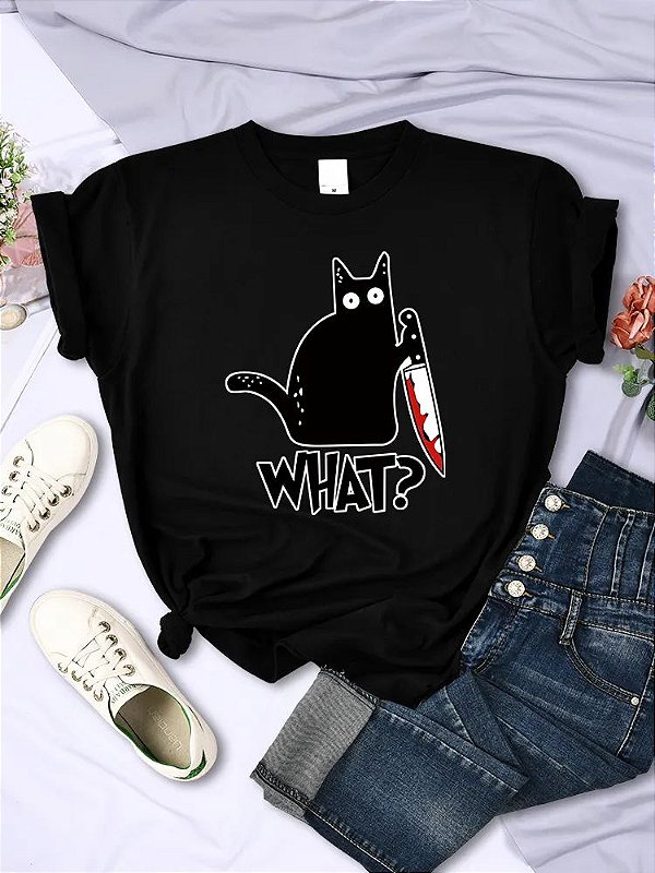 Camisetas estampadas gatos the cats - Amo Pets
