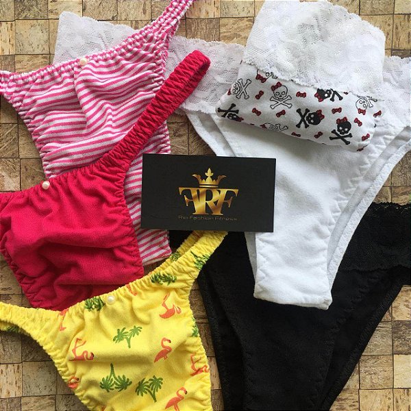 Kit Calcinhas Zen Mix - 3 Lolitas Fitness + 3 Lolitas Lady