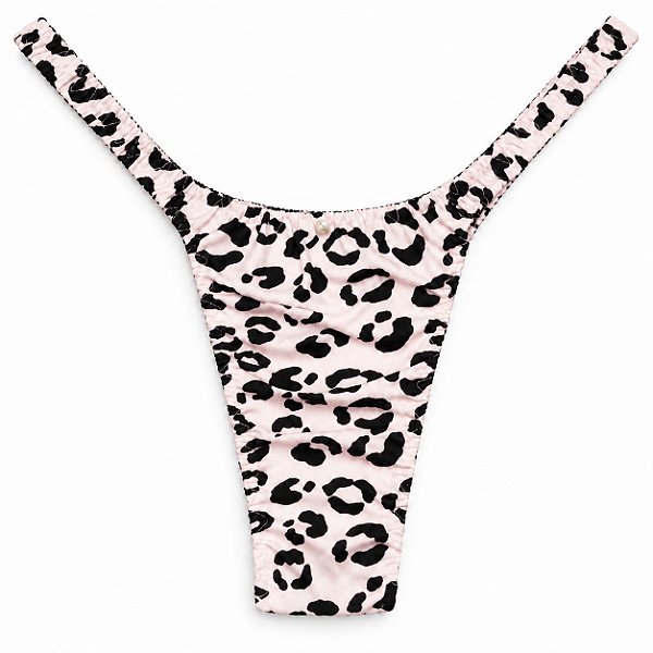 Calcinha Lolita Fitness - Animal Print Baby Pink