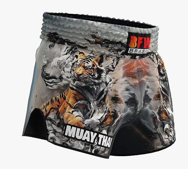 Short Muay Thai Calção Tailandês Unissex - Asian Tiger