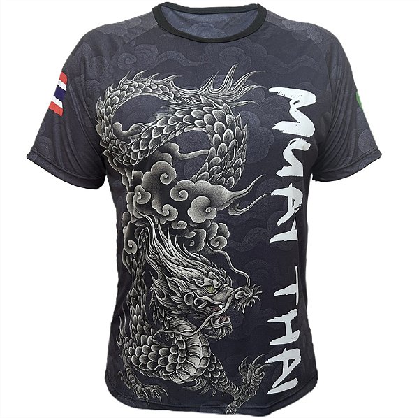 Camiseta Muay Thai Dry Fit Unissex - Dragão Bfw