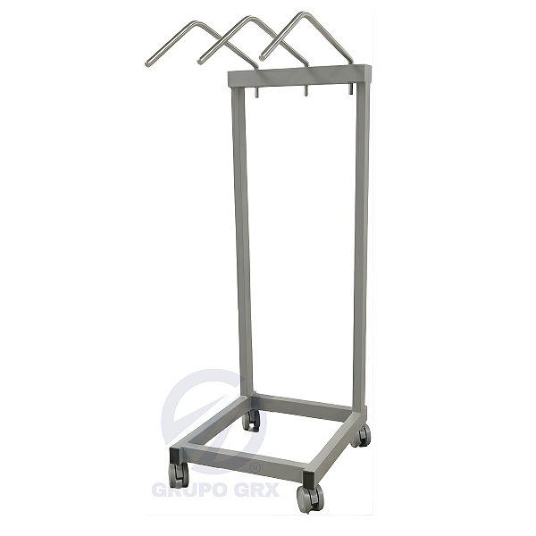Porta Avental de Chumbo Plumbífero Móvel p/ 3 Cabides GRX