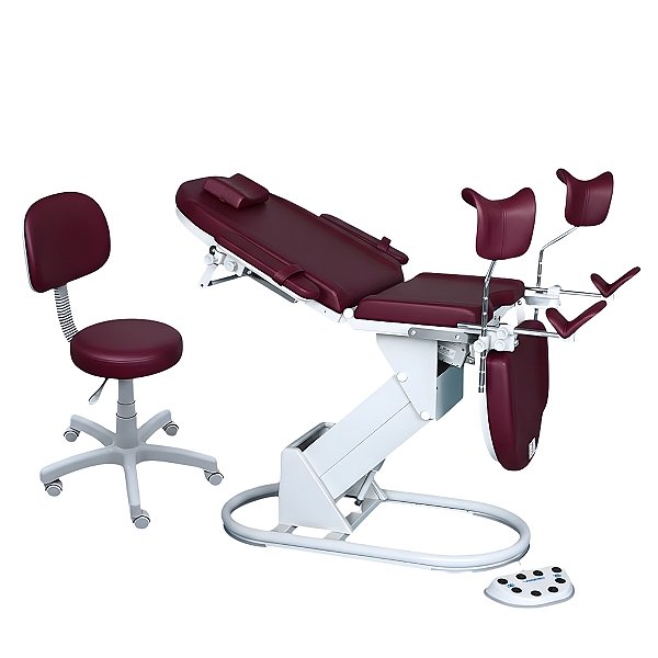 Mesa Ginecológica RT2500 + Foco de Led + Mocho a Gás