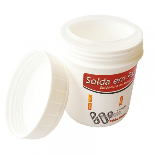Solda em Pasta Tin Lead 62Sn/36Pb/2Ag Pote 500 gramas