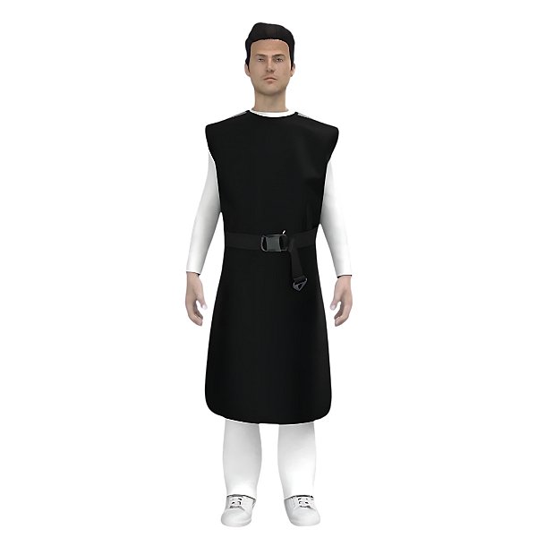 Avental de Chumbo Plumbífero CA Preto 0,50mmPb 100X50cm P