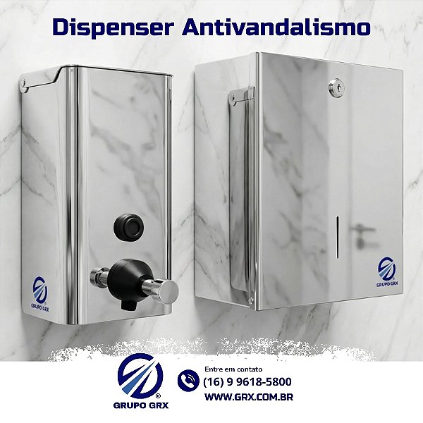 Dispenser para Banheiros Profissional | Inox e Anti-Vandalismo