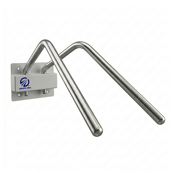 Porta Avental de Chumbo de Parede c/ 2 Cabides Inox