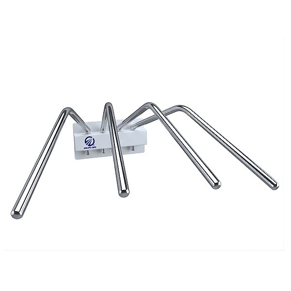Porta Avental de Chumbo de Parede c/ 4 Cabides Inox