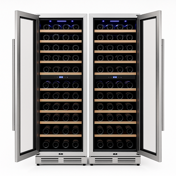 Conjunto com Duas Adegas Cave Cellar Dual Zone 450L – Solução Unificada 900L