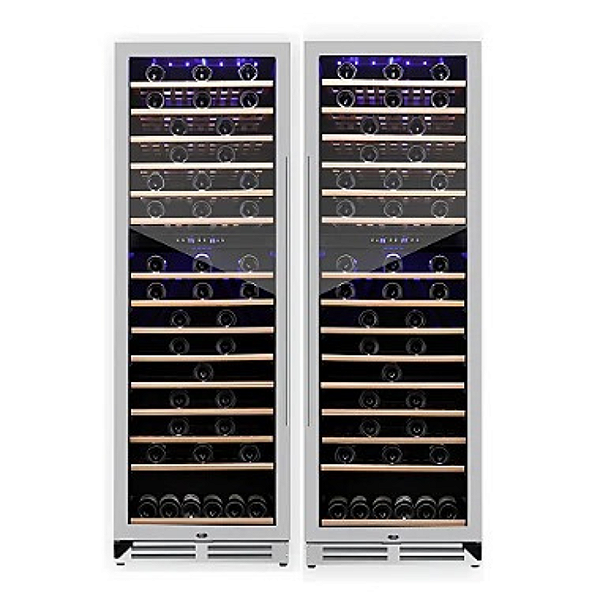 Conjunto com Duas Adegas Cave Cellar Dual Zone 600L – Solução Unificada 1.200L
