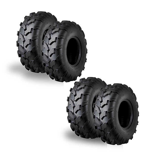 Kit 2 Pneus 21x7-10 + 2 Pneus 20x10-10 Para Quadriciclo 150cc