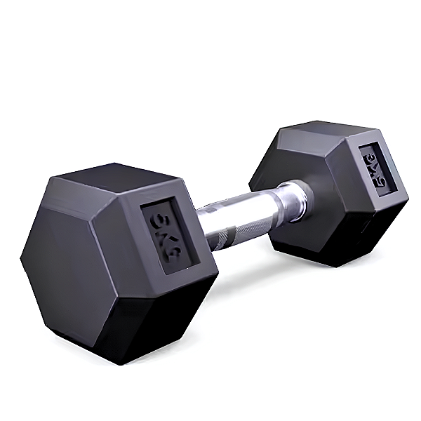 Fit Halter Com Borracha / Barra De Metal - 5kg