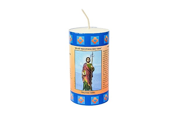 Vela Votiva Hidrogenada de São Judas Tadeu (9x5).