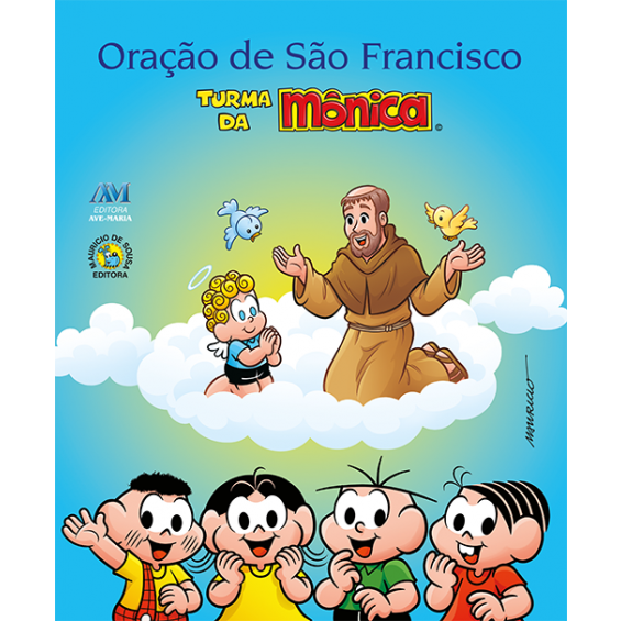 Livro Infantil Oração de São Francisco Turma da Mônica