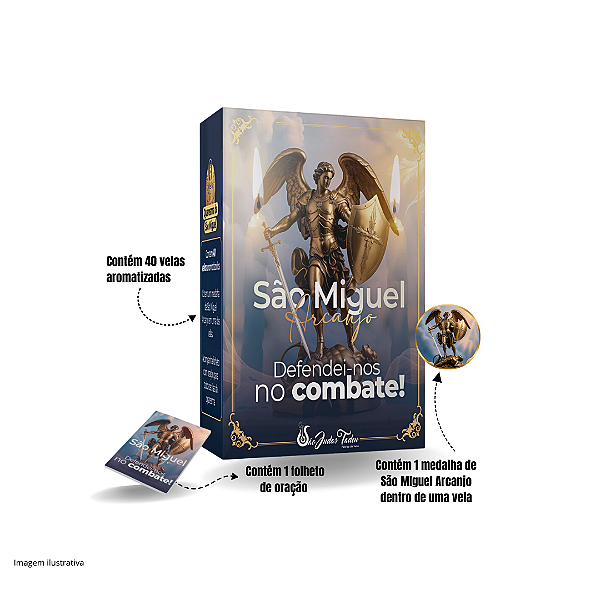Kit de velas para Quaresma de São Miguel Arcanjo.