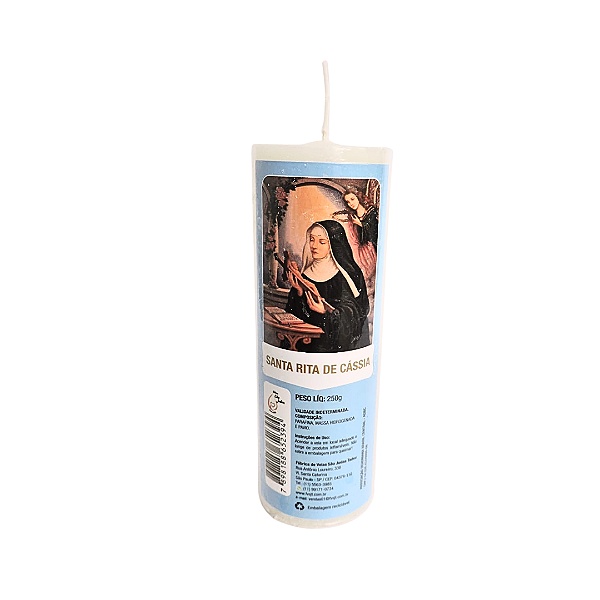 Vela Votiva Hidrogenada - Santa Rita de Cássia - 14x5