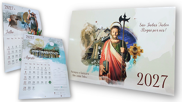 Calendário Oficial São Judas Tadeu - 2027