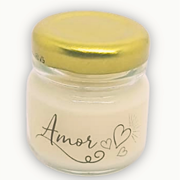 Velas Aromatizadas Pote | Tema: Amor