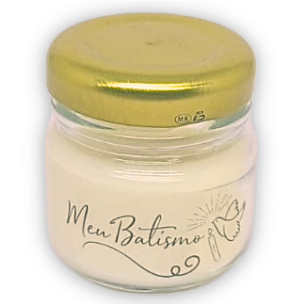 Vela Aromatizada Pote I Tema: Meu Batismo