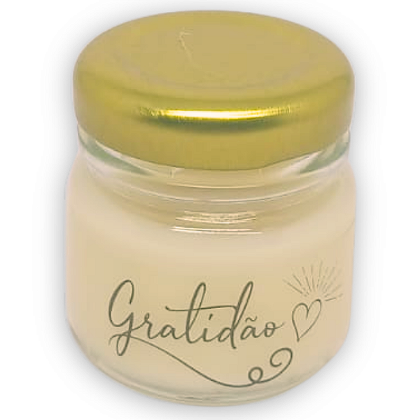 Vela Aromatizada Pote I Tema: Gratidão