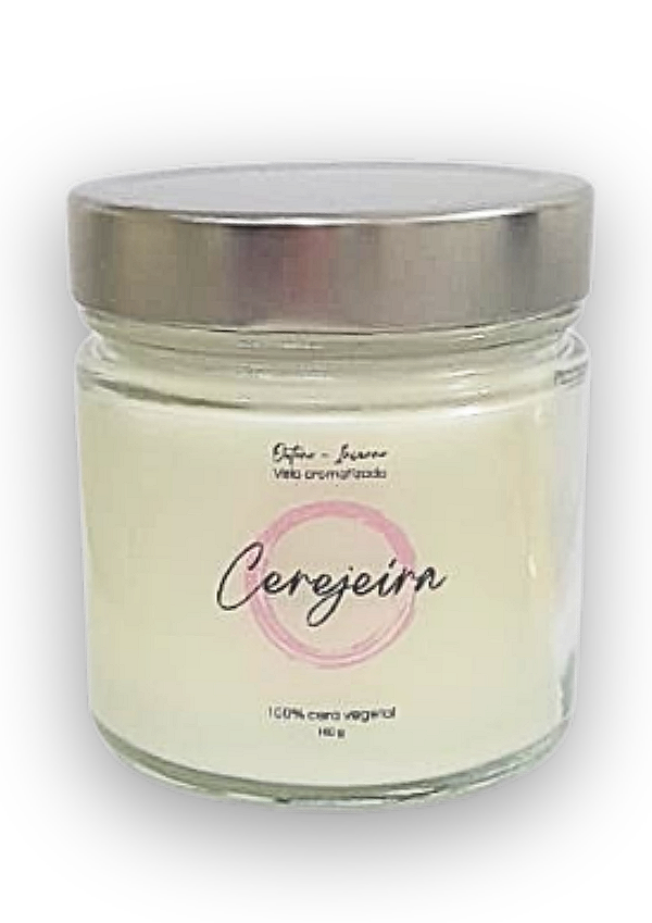 Vela Aromatizada Cerejeira 100% Cera Vegetal