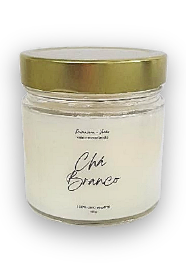 Vela Aromatizada Chá Branco 100% Cera Vegetal