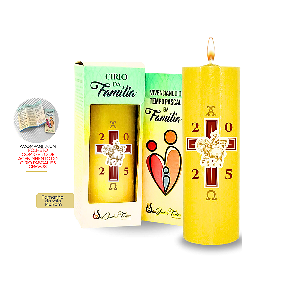 Vela Votiva Círio Familiar 15x5 und.