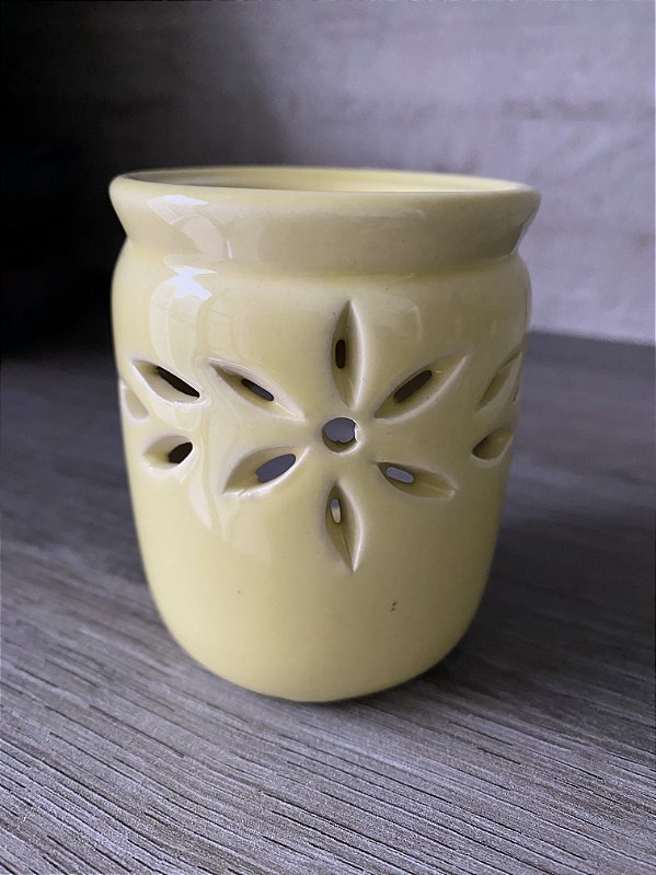 Aromatizador Rechaud Cilíndrico amarelo