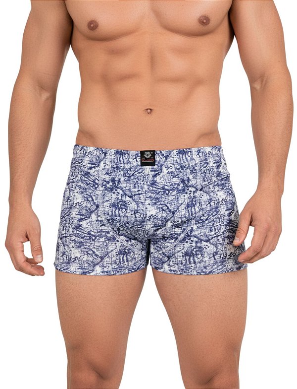 Kit 3 Cuecas Boxer Ultra Fresh Flex Fit Estampada