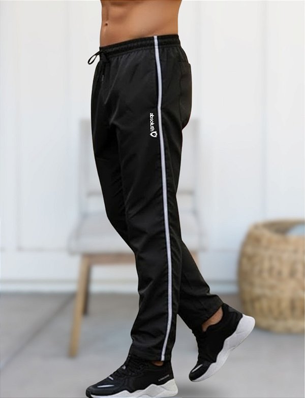 Calça Tactel Masculina Absoluth Três Bolsos e Costura Reforçada