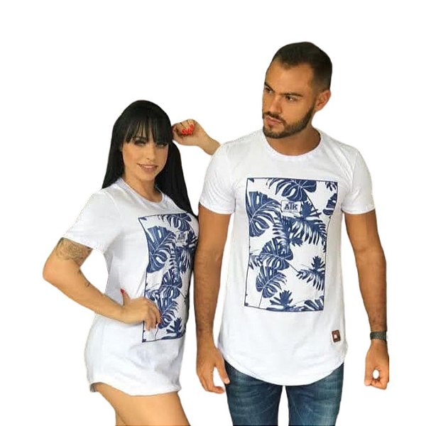 Camisa unissex longline casal