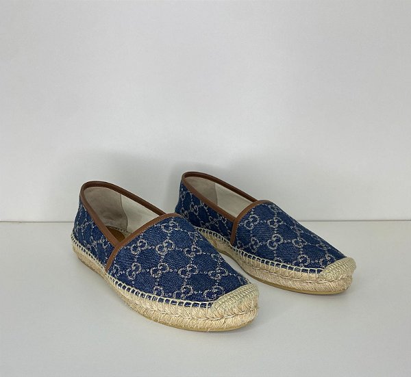 GUCCI ESPADRILLE JEANS 38BR