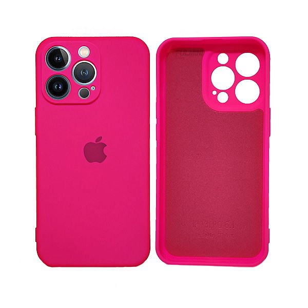 Capa Case Premium Aveludada iPhone 13 Pro Protege Câmera