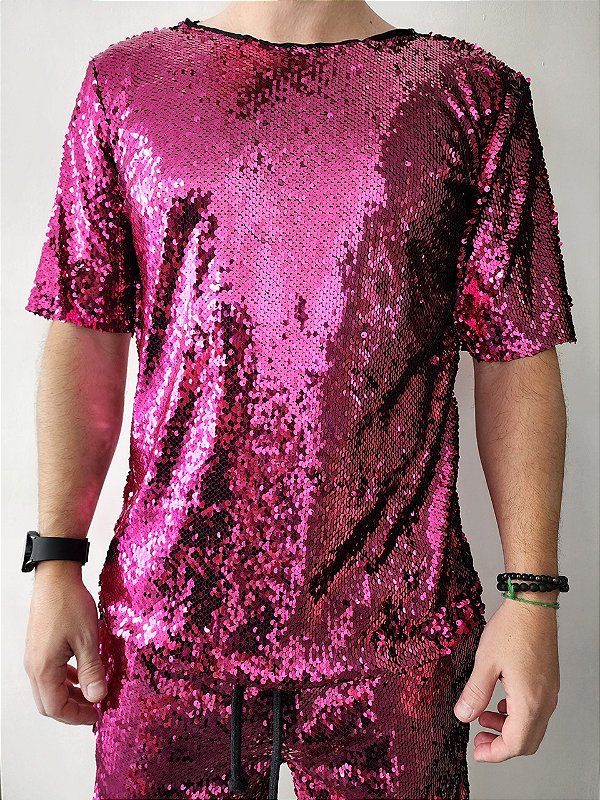 Camiseta Shine Rosa