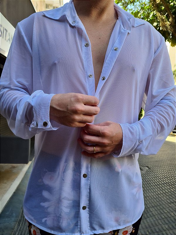 Camisa Tule Branco