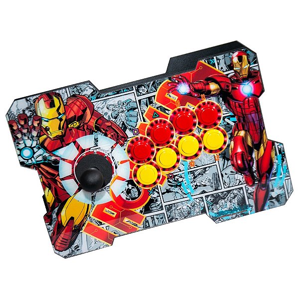 Controle Arcade (PS3/PC/Raspberry Pi3/Game Box) - Iron Man