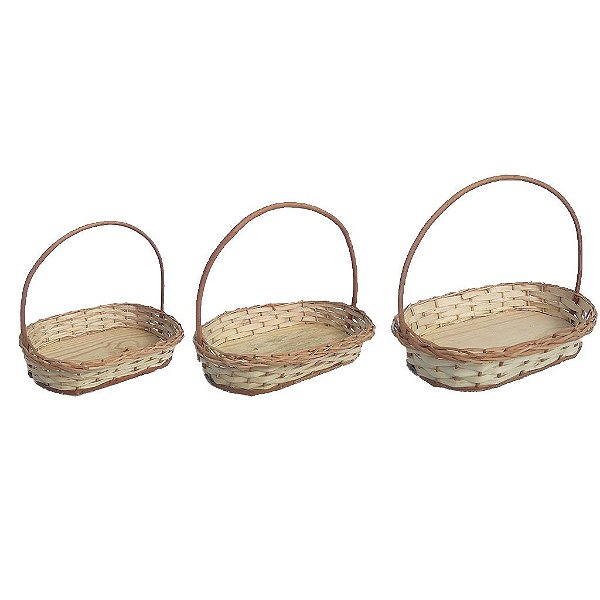 Cesta de vime oval