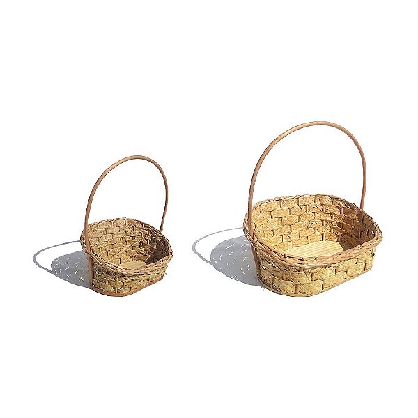 Cesta de vime repi palha