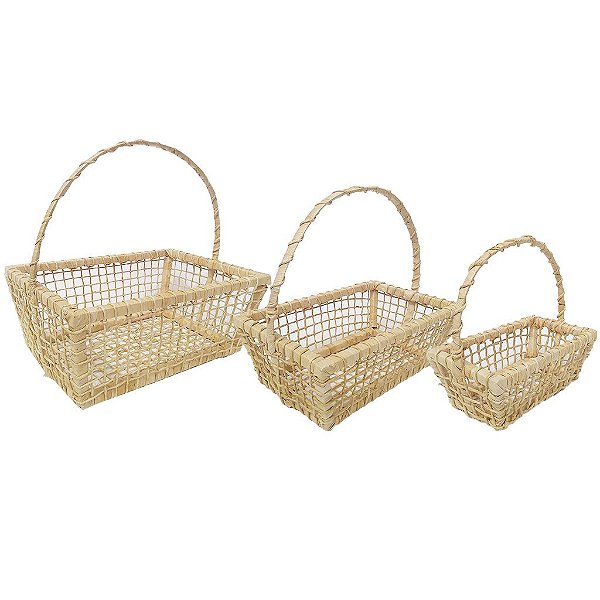 Cesta Canoa de Palha