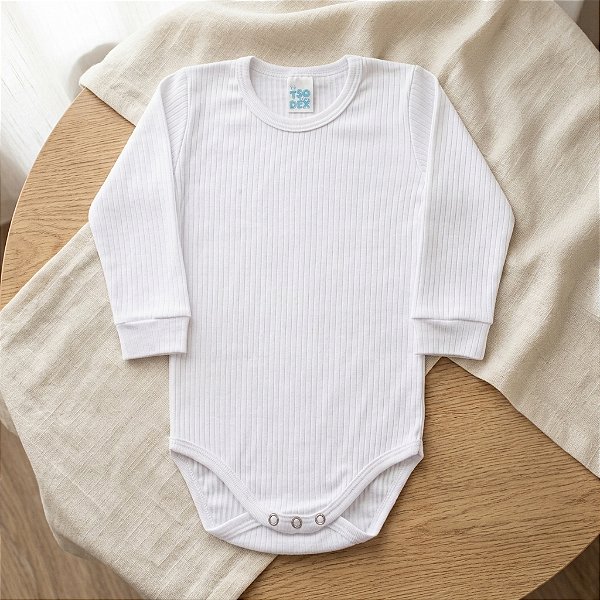 Body Infantil Canelado Tio Dey Manga Longa Avulso
