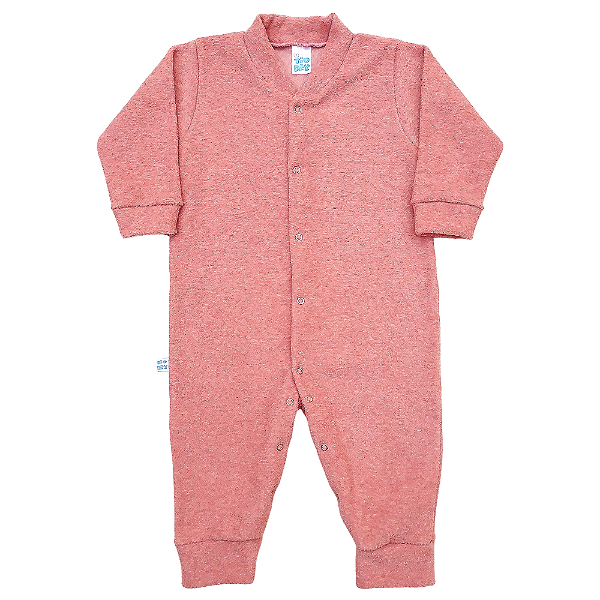 Macacão Infantil Peluciado Coral