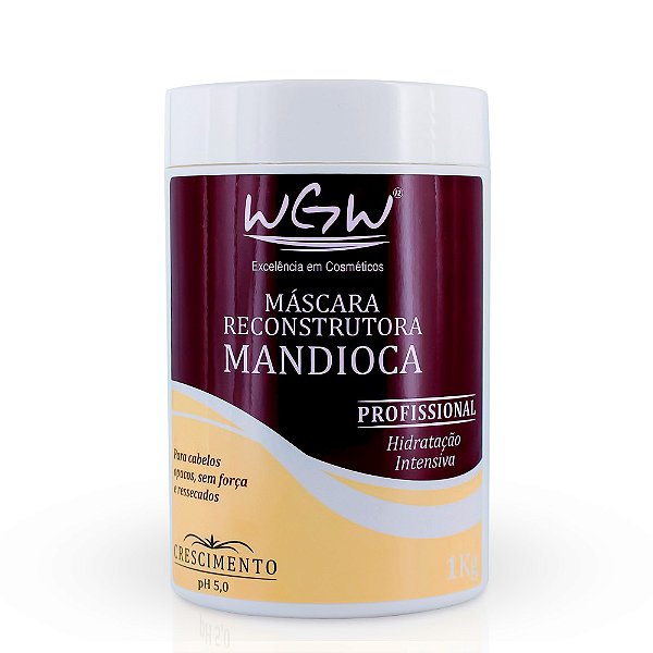 Máscara Hidratação Tratamento Mandioca Wgw Lanzy 1 Kg